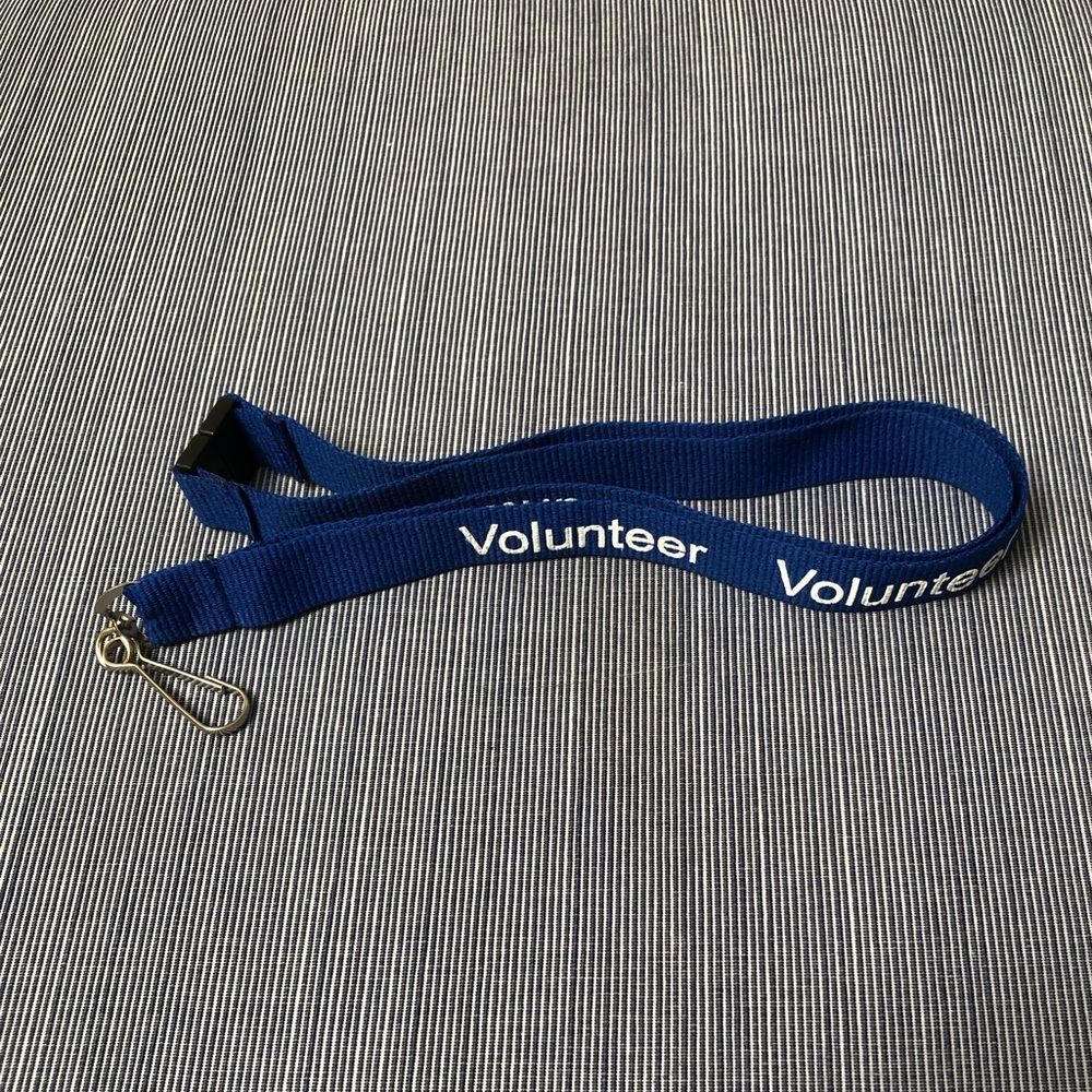Blue Volunteer Lanyard